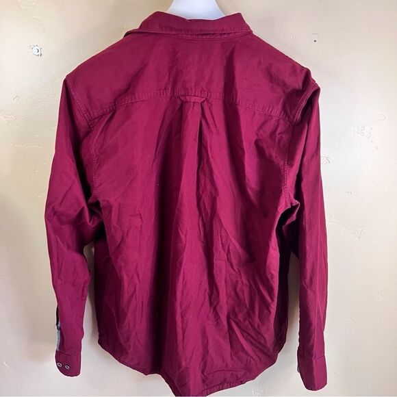 Tommy Bahama Mens Casual Heavy Red Button Down Shirt Size XL Work Career Wear - Picture 6 of 6